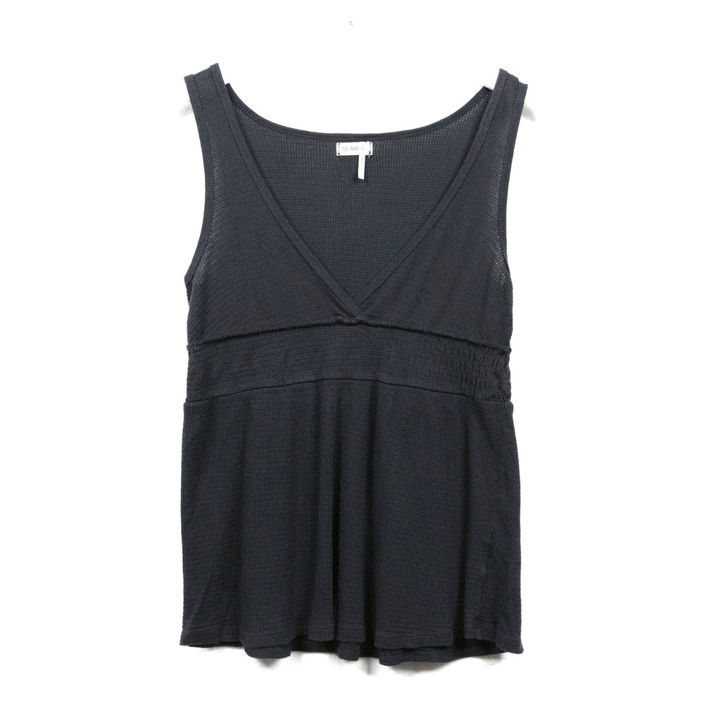 OLD NAVY Vtg Y2K Babydoll Tank Top Thermal Waffle Knit V-Neck Elena Gilbert Sz S